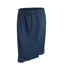 Load image into Gallery viewer, Super Soft Below-Knees Exercise Skirt with Stretch and Pockets - Navy Blue