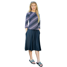 Load image into Gallery viewer, Track Warmup Pants as a Skirt for Gym Class (S-XXL) - Black