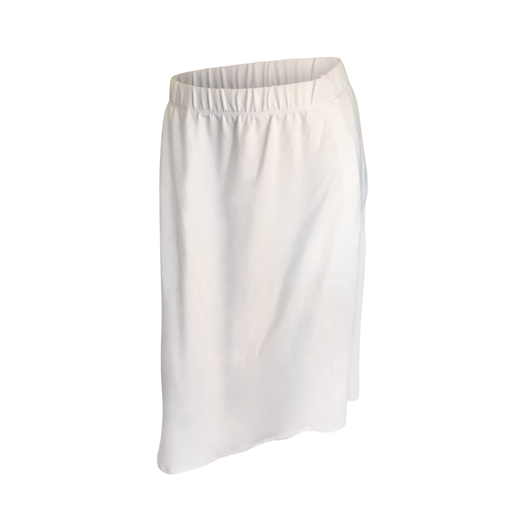 Super Soft Below-Knees Exercise Skirt with Stretch and Pockets - Orchid Ice