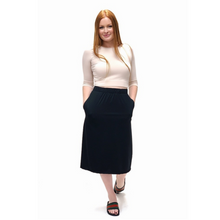 Load image into Gallery viewer, Track Warmup Pants as a Skirt for Gym Class (S-XXL) - Black
